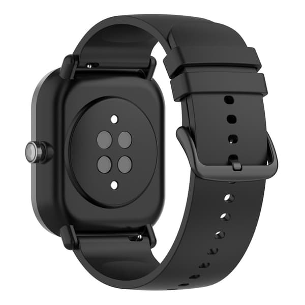 22 mm universal klokkerem i silikon - Svart Black