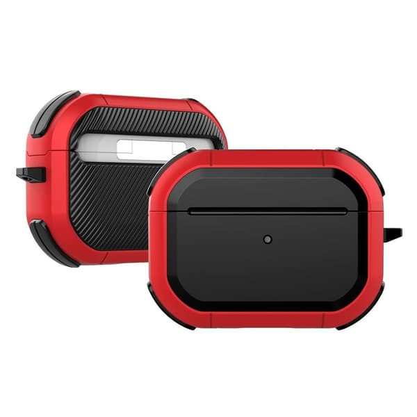 Airpods Pro gummerat fodral - Röd Röd