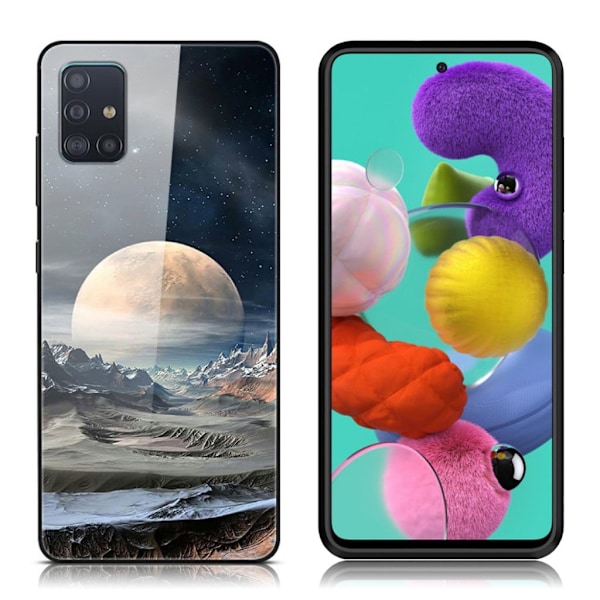 Fantasy Samsung Galaxy A51 kuoret - Valkoinen planeetta Multicolor