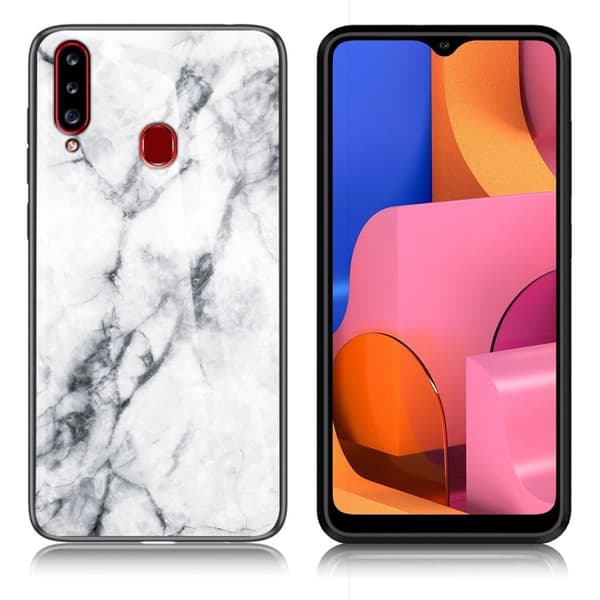 Fantasy Marble Samsung Galaxy A20s cover - Hvid White