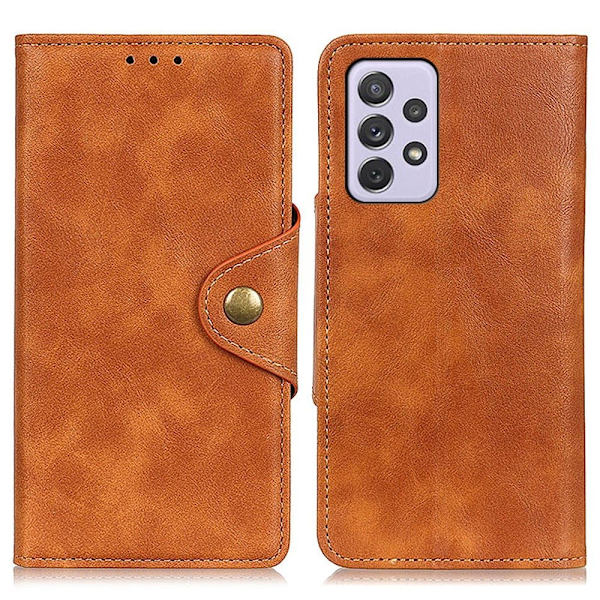 Alpha Samsung Galaxy A73 Flippetui - Brun Brown