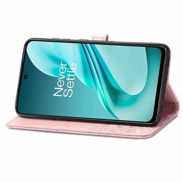 Mandala OnePlus Nord N30 SE nahkakotelo - Ruusukulta Pink