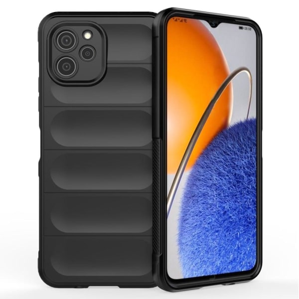 Pehmeä kahva muotoiltu kuori Huawei Nova Y61 - Musta Black