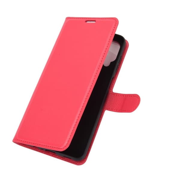Classic Samsung Galaxy A12 5G flip kuoret - Punainen Red