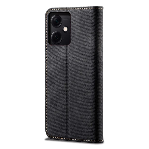 Jeans Xiaomi Redmi Note 12 Flip Etui - Sort Black