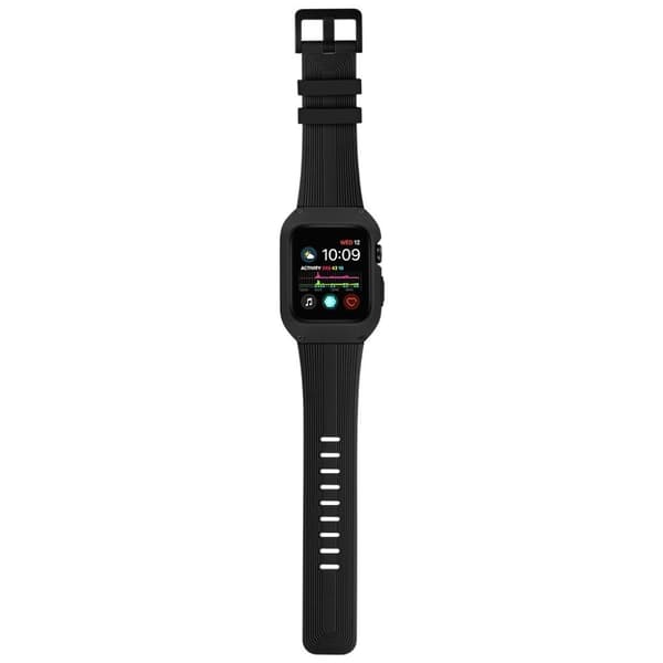 Apple Watch Series 5 40mm silikoninen kellonauha - Musta Black