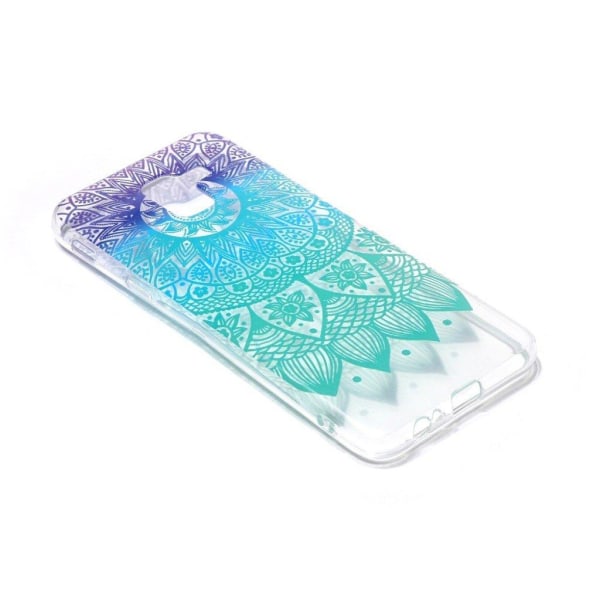 Samsung Galaxy J6 (2018) mobilskal silikon tryckmönster - Turkos multifärg