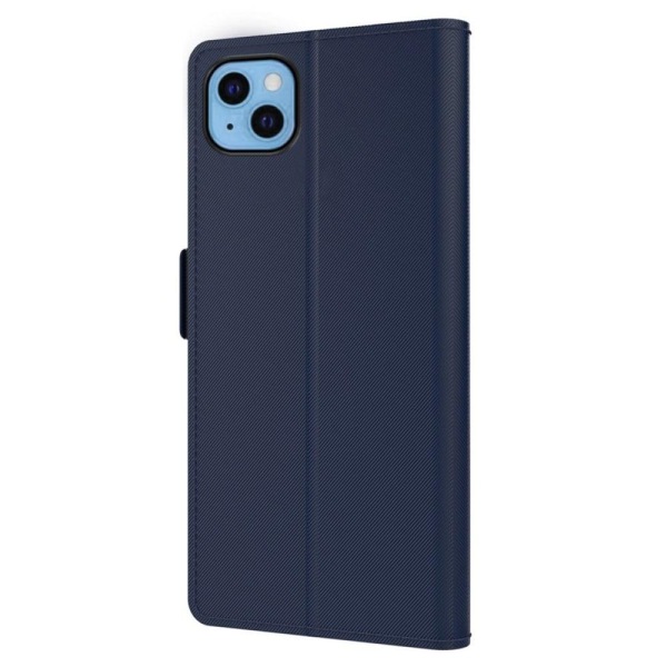 iPhone 13 Mini etui med makeup-spejl i smart design - Blå Blue