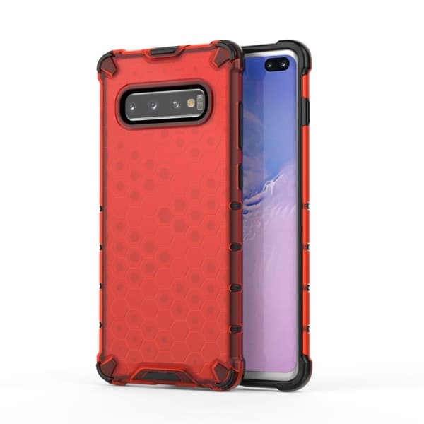 Bofink Honeycomb Samsung Galaxy S10 Plus deksel - Rød Red