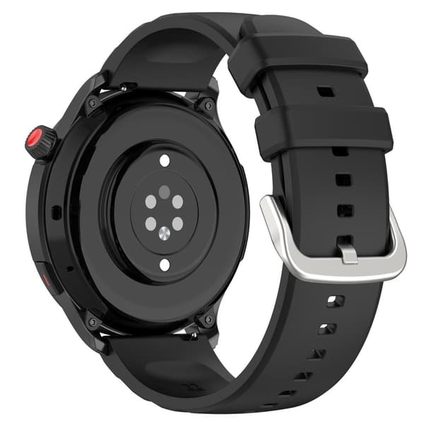 Huami Amazfti GTR 4 kellon hihna 22mm silikoni kellon nauhat korvaava - Musta Black