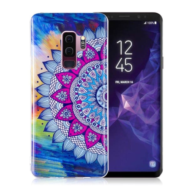 Samsung Galaxy S9 Plus mønstret IMD blød TPU etui - Mandala Multicolor