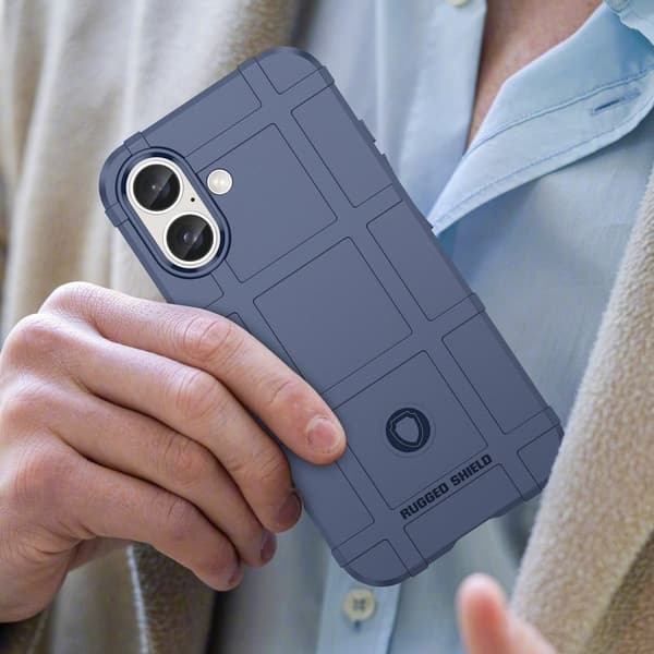 Rugged Shield iPhone 16 deksel - Blå Blue