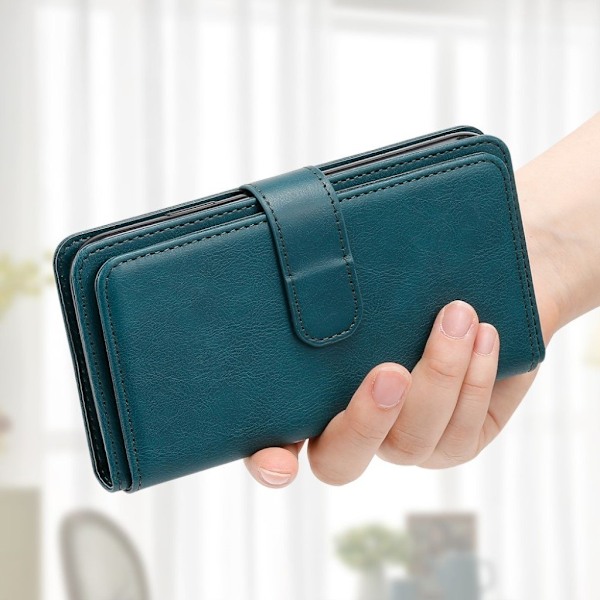 iPhone 13 Mini etui med pung & 10 kortpladser – Grøn Green