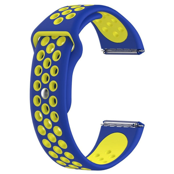 Fitbit Versa klokkereim av silikon - blå og gul Multicolor