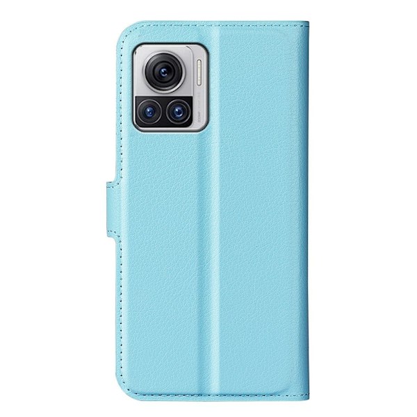 Klassisk Motorola Edge 30 Ultra / X30 Pro Flip Etui - Blå Blue