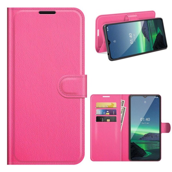 Classic Nokia 1.4 Flip Etui - Rose Pink