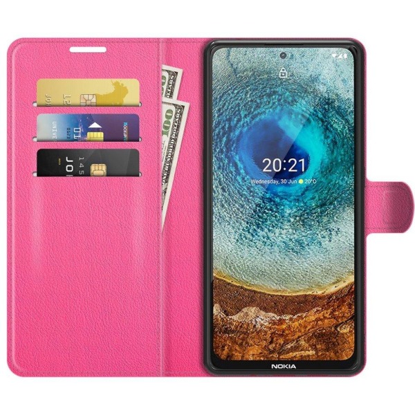 Classic Nokia X10 / X20 Flip Etui - Rose Pink