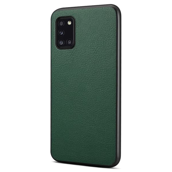 Mat og elegant tekstureret Samsung Galaxy A31 cover - Grøn Green