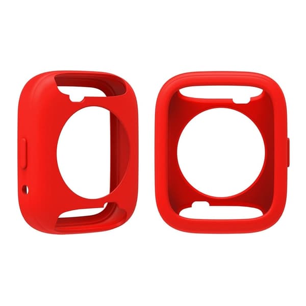 Xiaomi Redmi Watch 3 Active Silicone Strap Replacement Wrist Band with Watch Case - Red Red