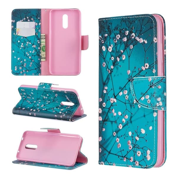 Wonderland Nokia 3.2 flip veske - Tre med blomster Multicolor