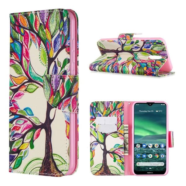 Wonderland Nokia 2.3 flip-etui - Tre I Farger Multicolor