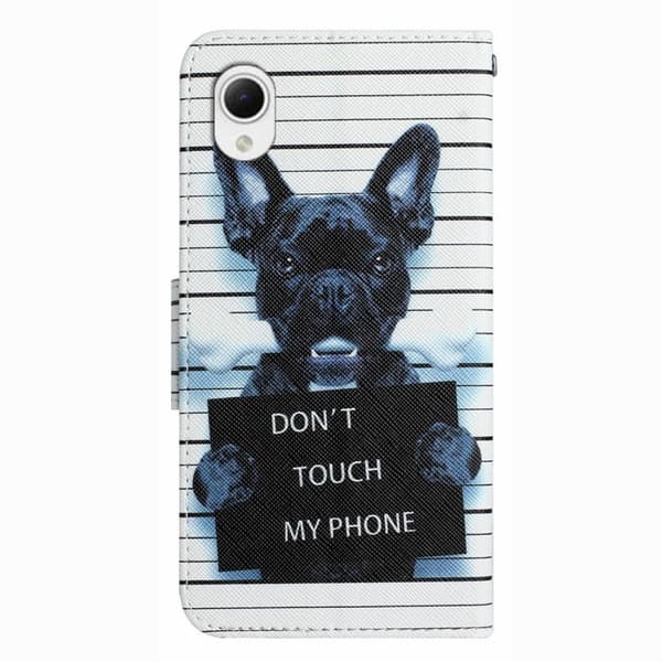 Wonderland Samsung Galaxy A23e Flip Etui - Don't Touch My Phone Black