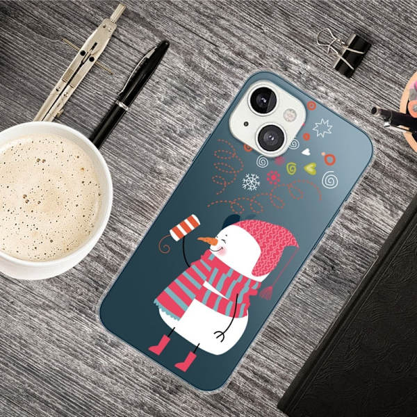 Juleveske til iPhone 13 Mini - Snømann Og Snømann Multicolor