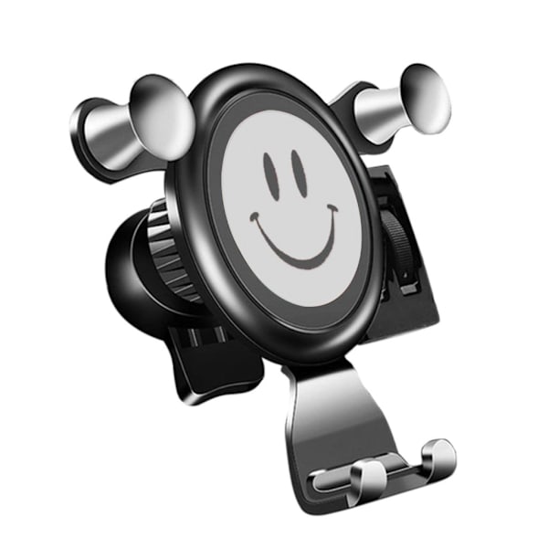 RUNDONG smiley-holder til bilmontering - Grå Silver grey