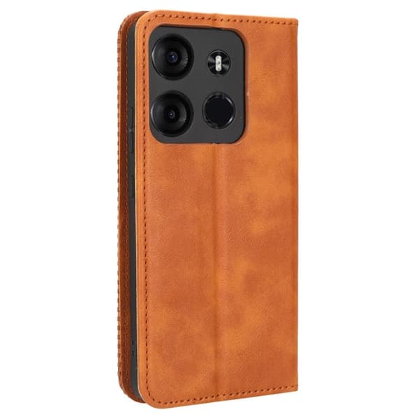 Bofink Vintage läder Tecno Spark Go 2023 fodral - Brun Brun