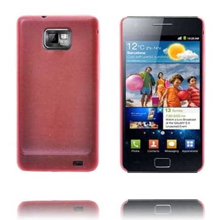 Slim Series (Klar) Samsung Galaxy S2 Deksel Red