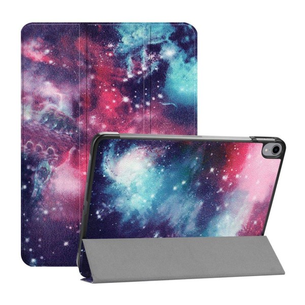 iPad Pro 11" (2018) mønstered læder flip etui - Galakse Multicolor