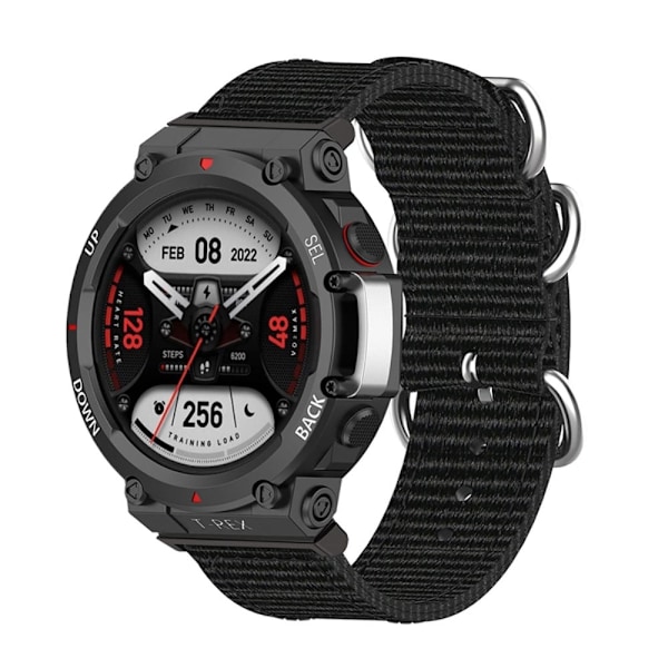 Amazfit T-Rex 2 nylon urrem - Sort Black