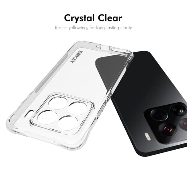 ENKAY klart fallsikkert etui for Xiaomi 15 Pro Transparent