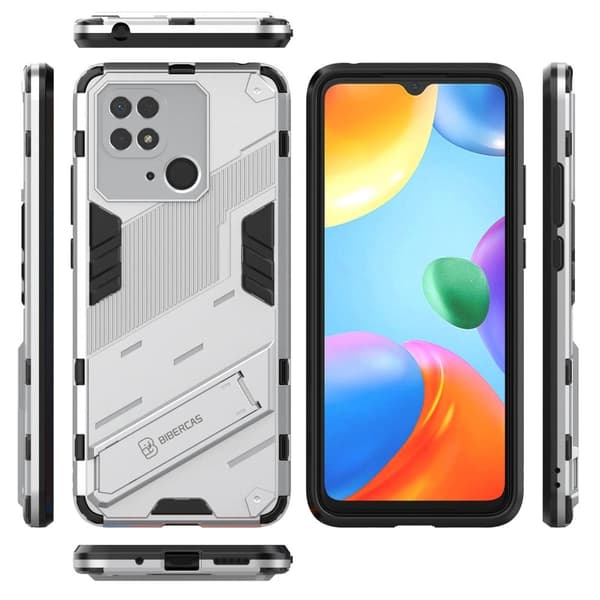 Matta nestesilikoninen kuori Xiaomi Redmi 10C - Hopea Silver grey