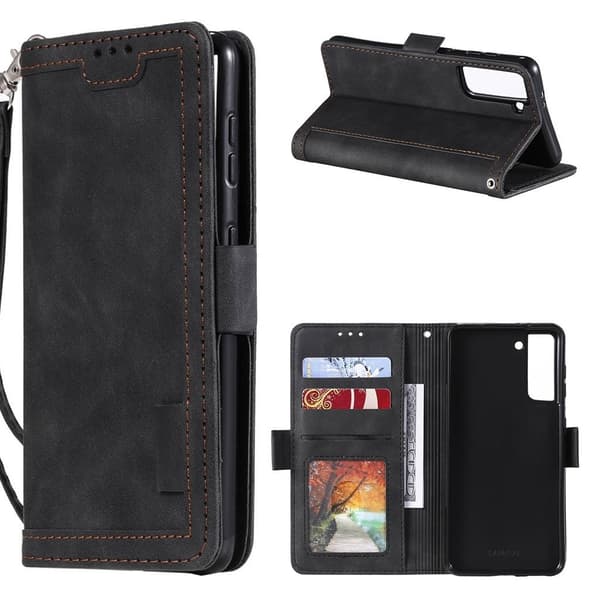 Surburbian Samsung Galaxy S21 flip etui - sort Black