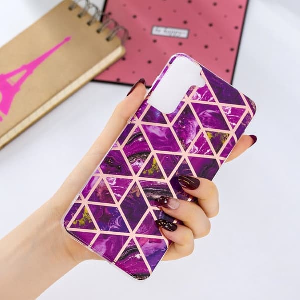 Marmormotiv Samsung Galaxy S21 Plus 5G skal - Ros Rosa