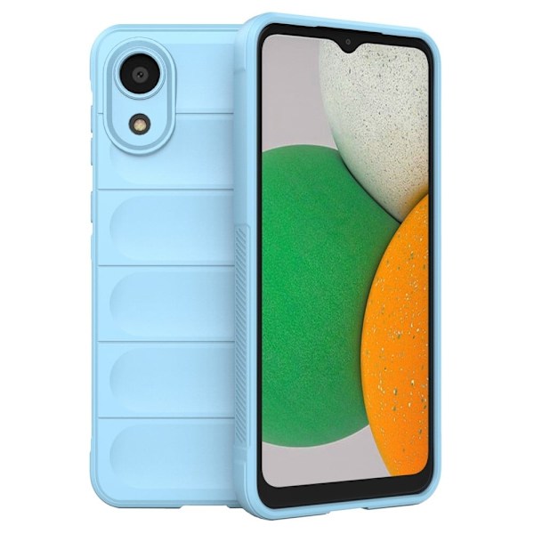 Blødt grebsformet cover til Samsung Galaxy A03 Core - Blå Blue