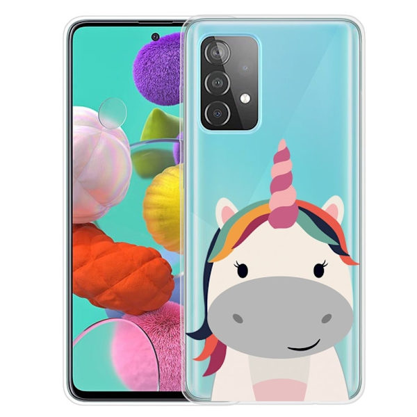 Deco Samsung Galaxy A73 Etui - Enhjørning Multicolor