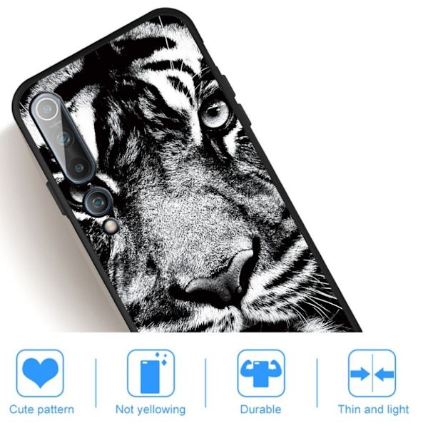 Imagine Xiaomi Mi 10 Pro deksel - Tiger ansikt Multicolor