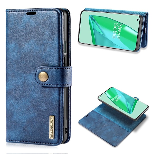 DG.MING OnePlus 9 Pro 2-in-1 lompakkokotelo - Sininen Blue