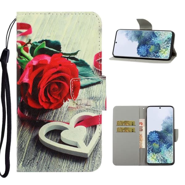Wonderland Samsung Galaxy S21 Flip Case - Rose Red