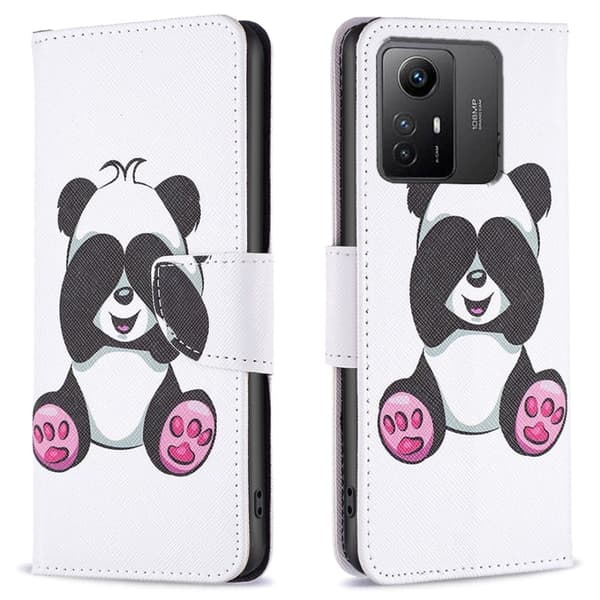 Wonderland Xiaomi Redmi Note 12s Flip Etui - Panda White