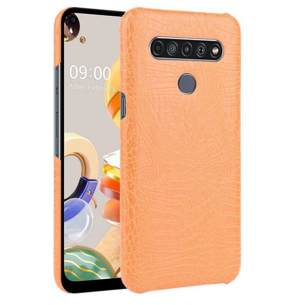 Croco Cover - LG K61 - Orange Orange