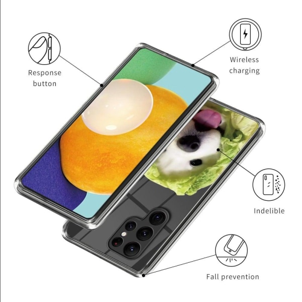 Deco Samsung Galaxy S23 Ultra skal - Kålhund Grön