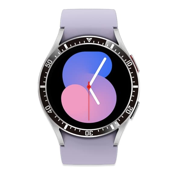 Samsung Galaxy Watch 5 / 4 (40 mm) metalring i to farver - Sort / Sort White