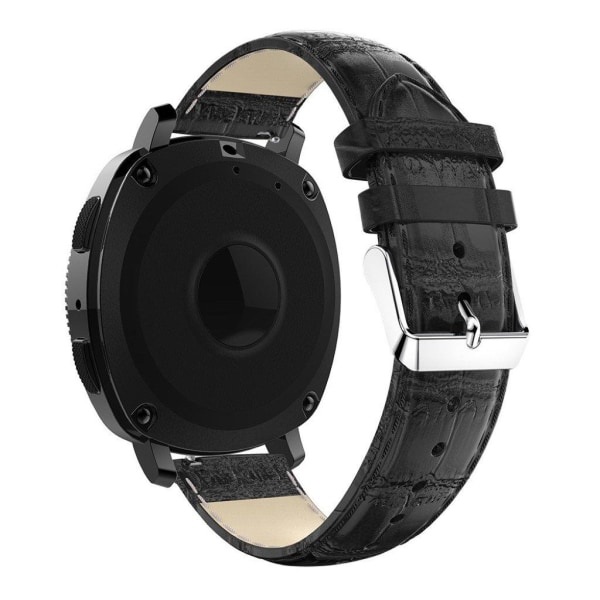 Samsung Gear Sport krokotiili tekstuurinen ranneke - Musta Black e79c |  Black | Äkta läder | Fyndiq