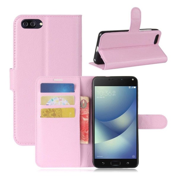 Asus Zenfone 4 Max ZC520KL litsi tekstuurinen suojakotelo - Pink Pink
