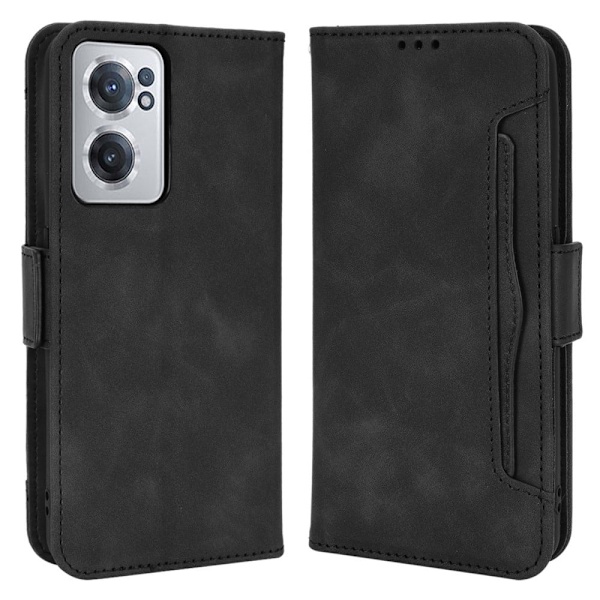 OnePlus Nord CE 2 5G moderni nahkainen lompakkokotelo - Musta Black