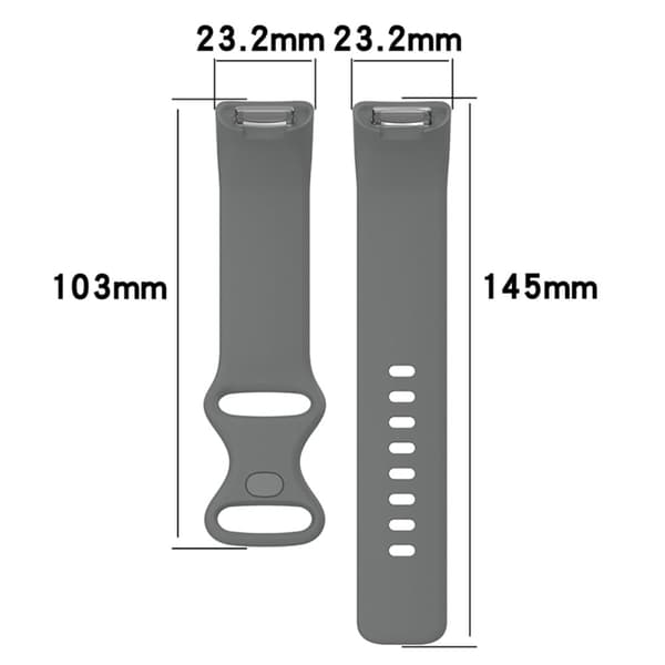 Fitbit Charge 5 enkel urrem i silikone - Hvid White