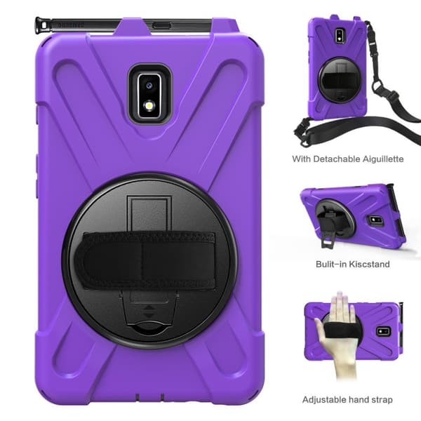 Samsung Galaxy Tab Active 2 X-Shape combo deksel  - Purple Purple